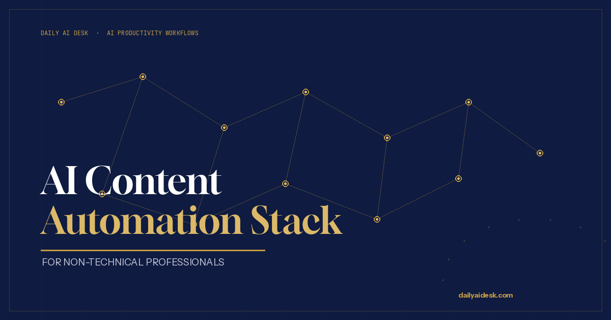 AI Content Automation Stack for Non-Technical Professionals